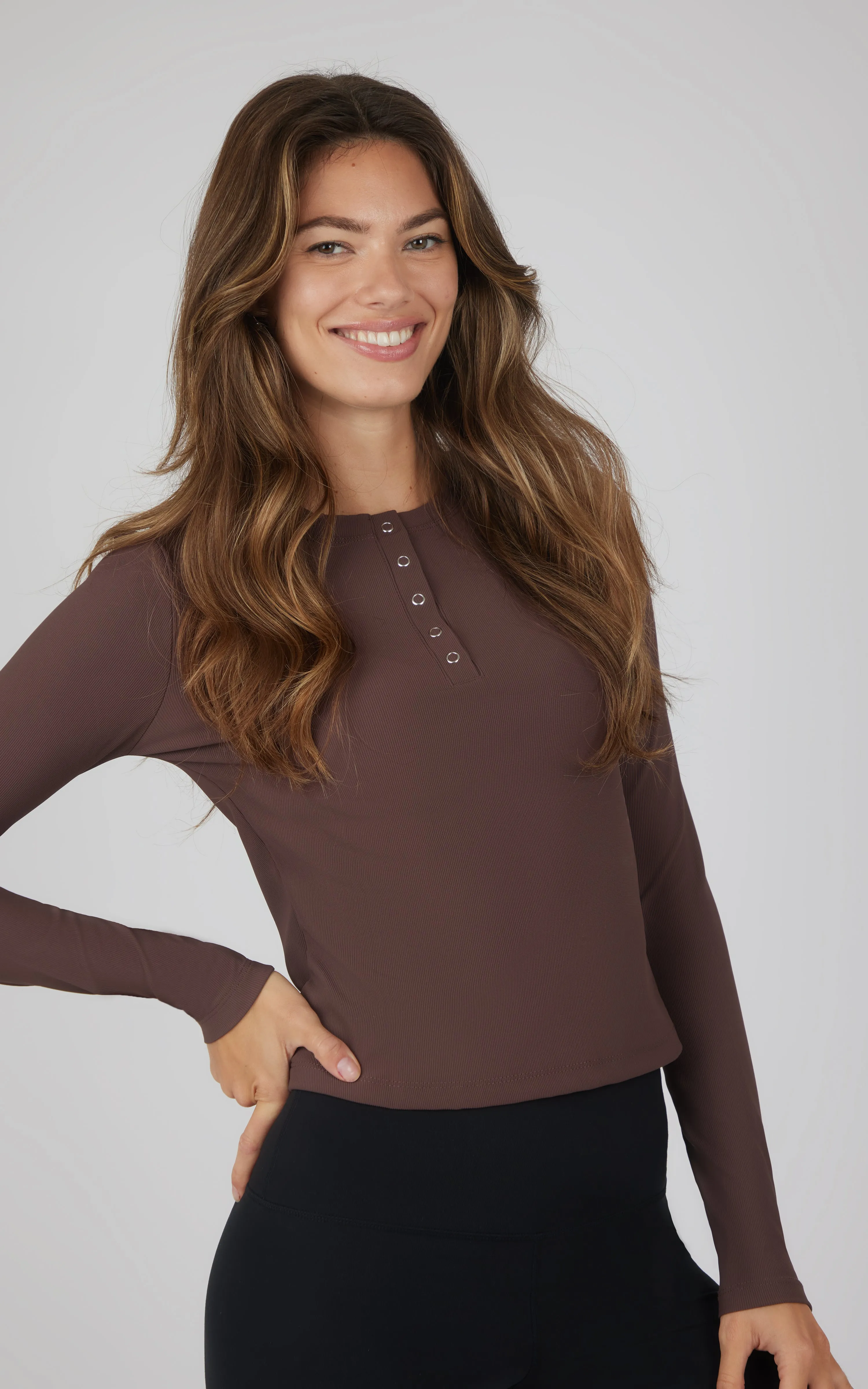 2 PK Heather Long Sleeve Crewneck