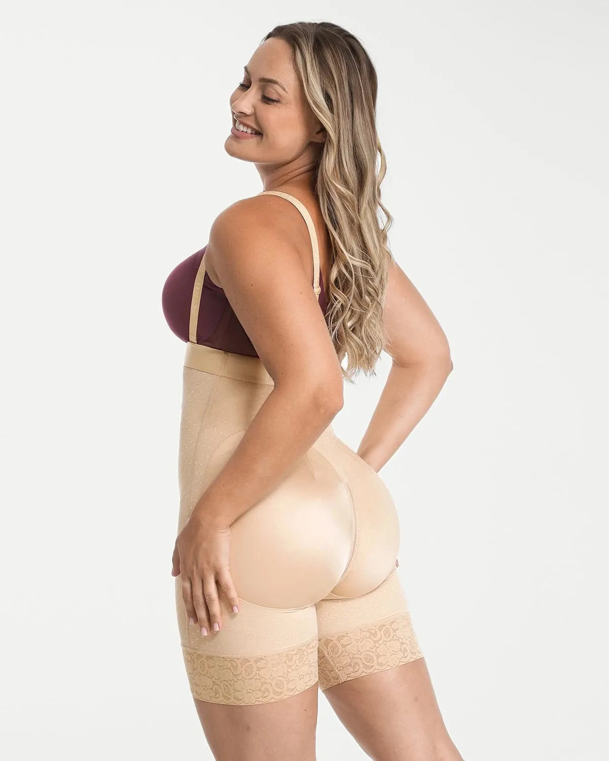 AirSlim® High Waist Butt-Lifting Polka Dot Shorts