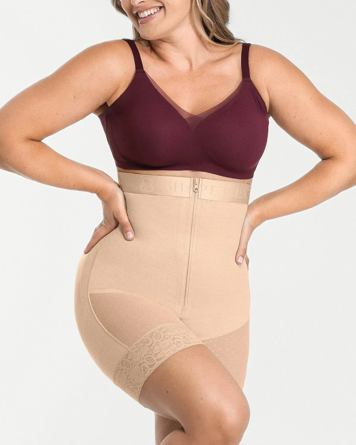 AirSlim® High Waist Butt-Lifting Polka Dot Shorts