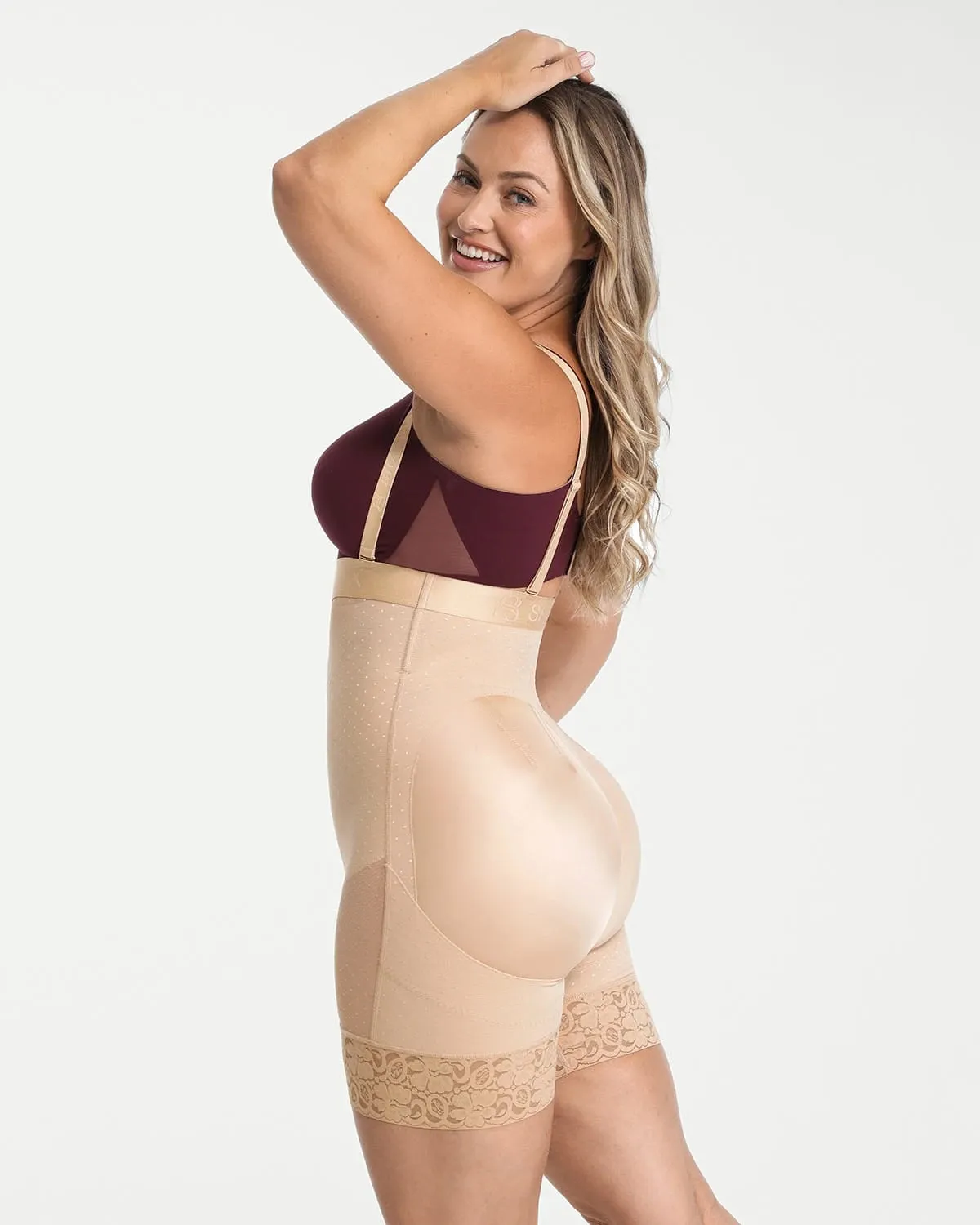 AirSlim® High Waist Butt-Lifting Polka Dot Shorts