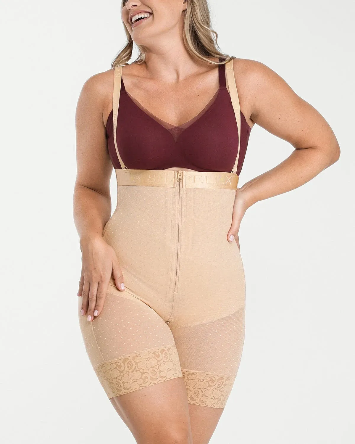 AirSlim® High Waist Butt-Lifting Polka Dot Shorts