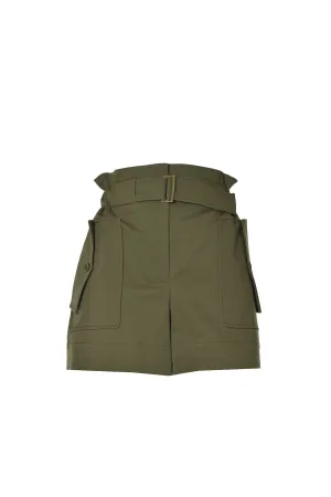 Alberta Ferretti High Waist Belted Shorts