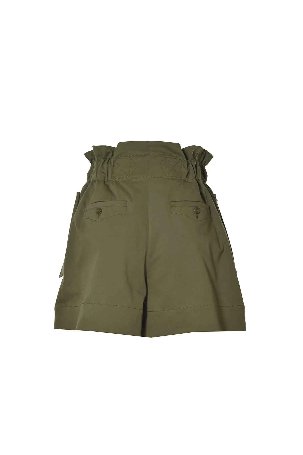Alberta Ferretti High Waist Belted Shorts