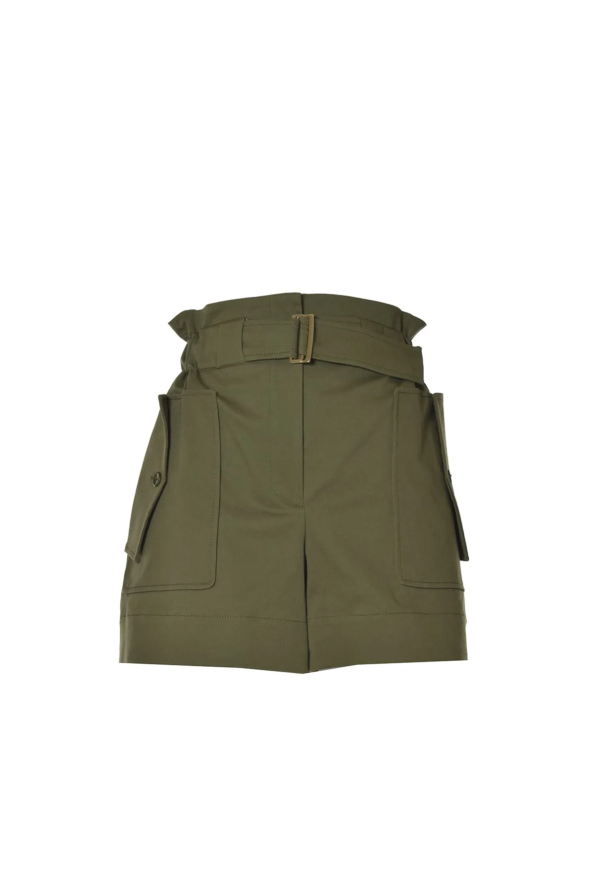 Alberta Ferretti High Waist Belted Shorts
