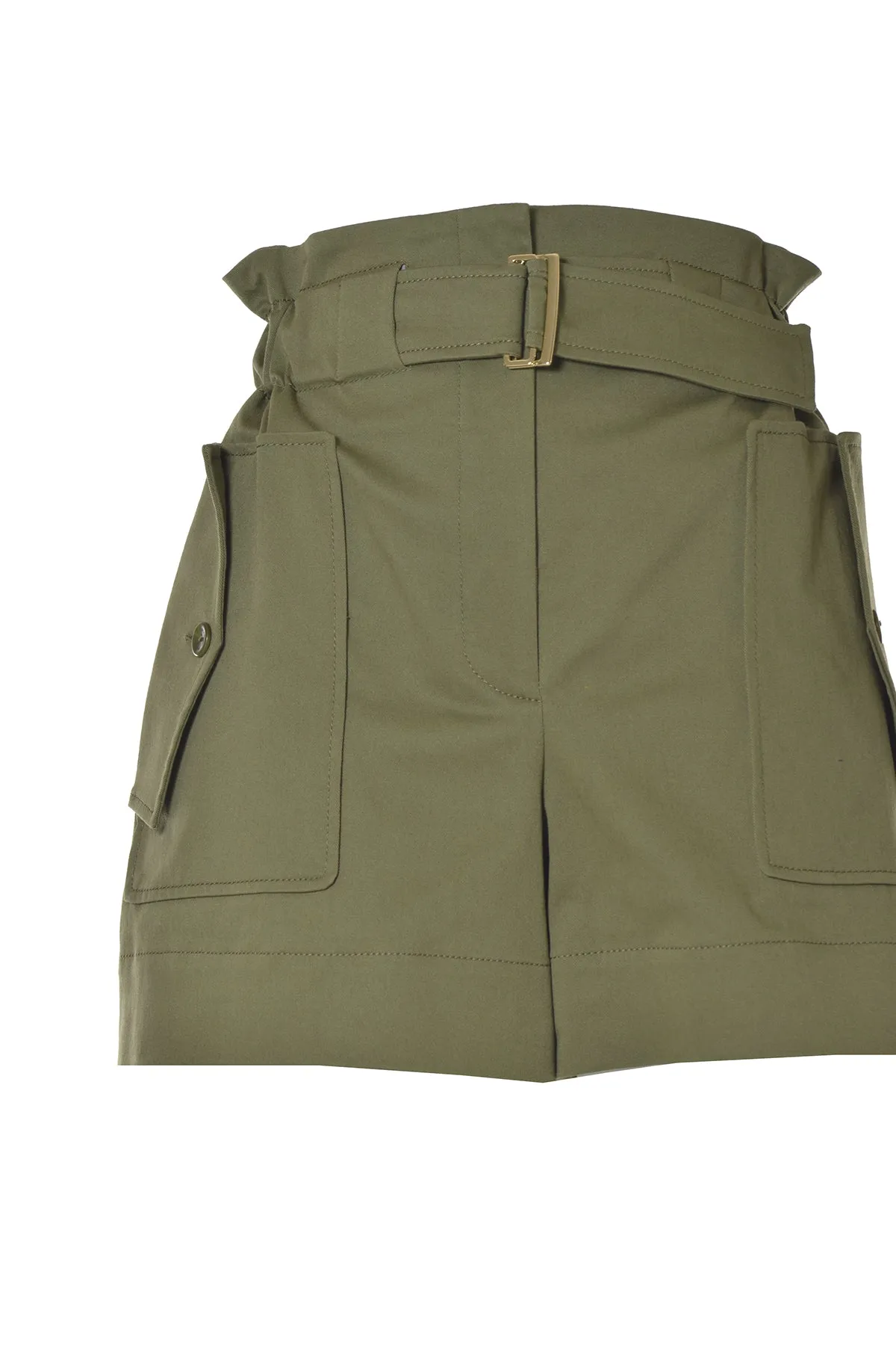 Alberta Ferretti High Waist Belted Shorts