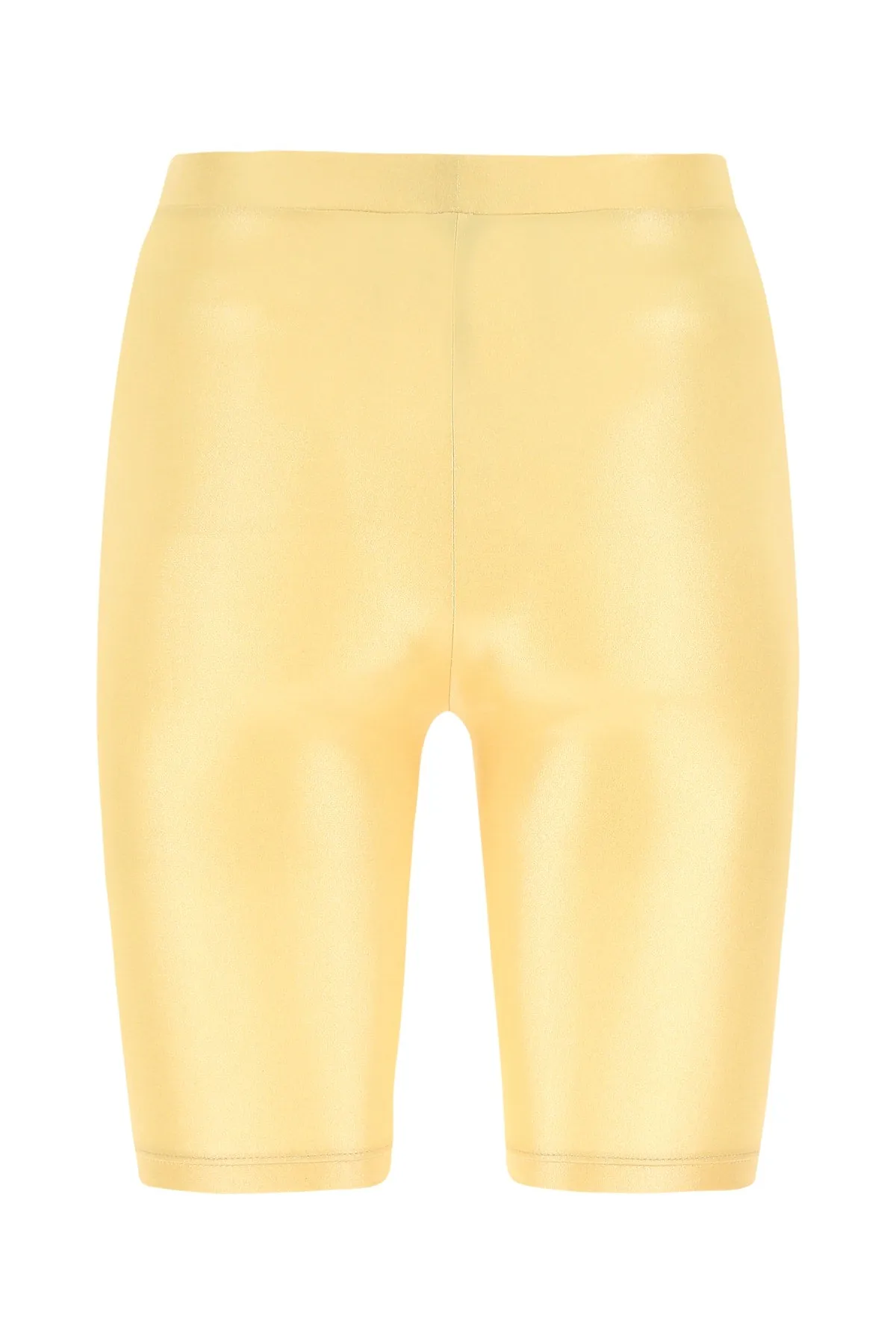 Alessandra Rich Laminated High Waist Cycling Shorts