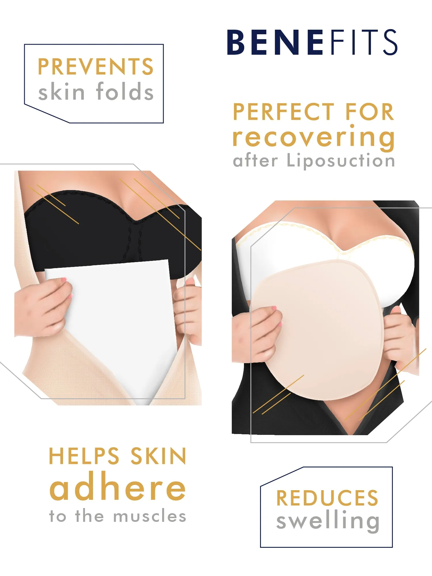 Be Shapy | MariaE 9152 Colombian Full Body Shaper After Surgery   Lipo Ab Board and Liposuction Foam