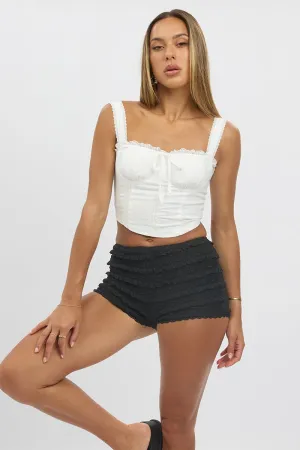 Black Micro Shorts Lace