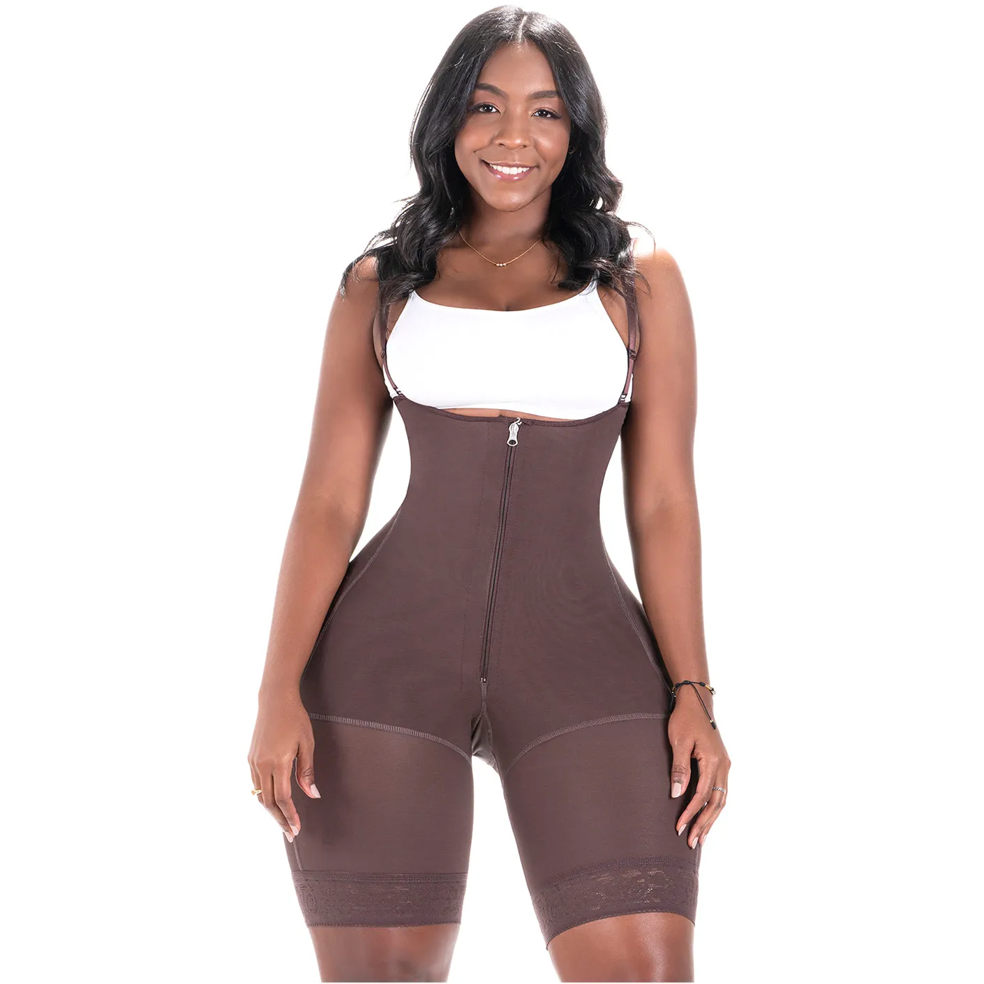 Bling Shapers 099ZF | Bum Lifter Tummy Control Shapewear Mid Thigh Faja for Curvy Wide Hips Small Waist Women | Daily Use