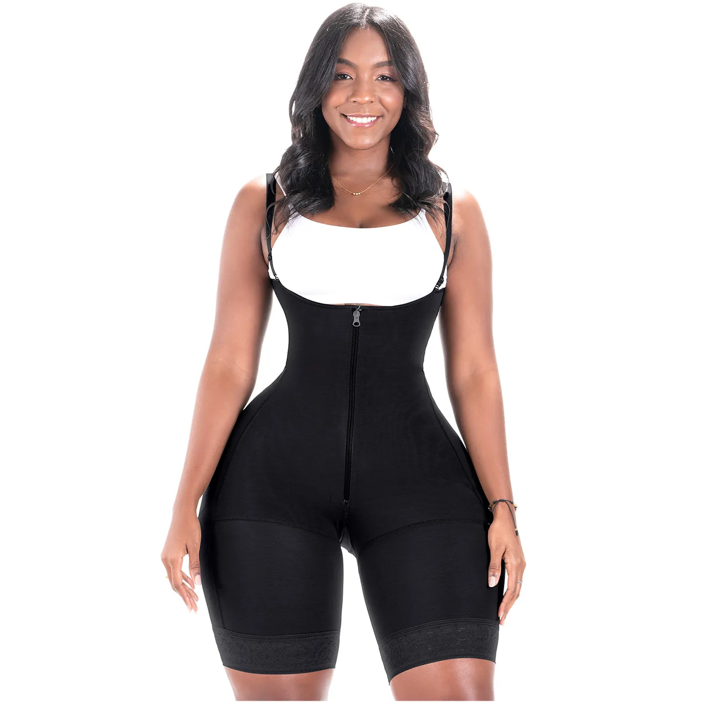 Bling Shapers 099ZF | Bum Lifter Tummy Control Shapewear Mid Thigh Faja for Curvy Wide Hips Small Waist Women | Daily Use