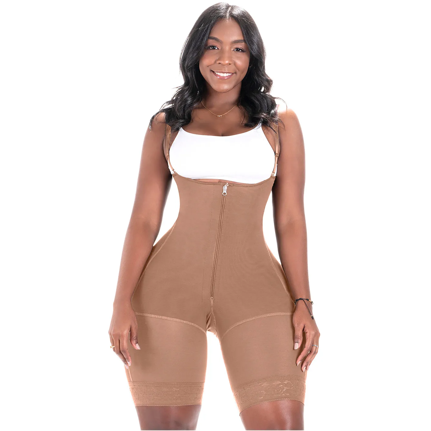 Bling Shapers 099ZF | Bum Lifter Tummy Control Shapewear Mid Thigh Faja for Curvy Wide Hips Small Waist Women | Daily Use