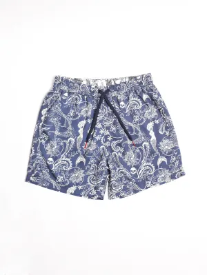 Boxer shorts Mermaid Blue / White