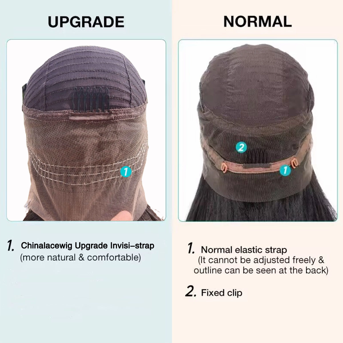 Chinalacewig  New Fashion Highlight 360 HD Lace Wig With Elastic Band NCF131