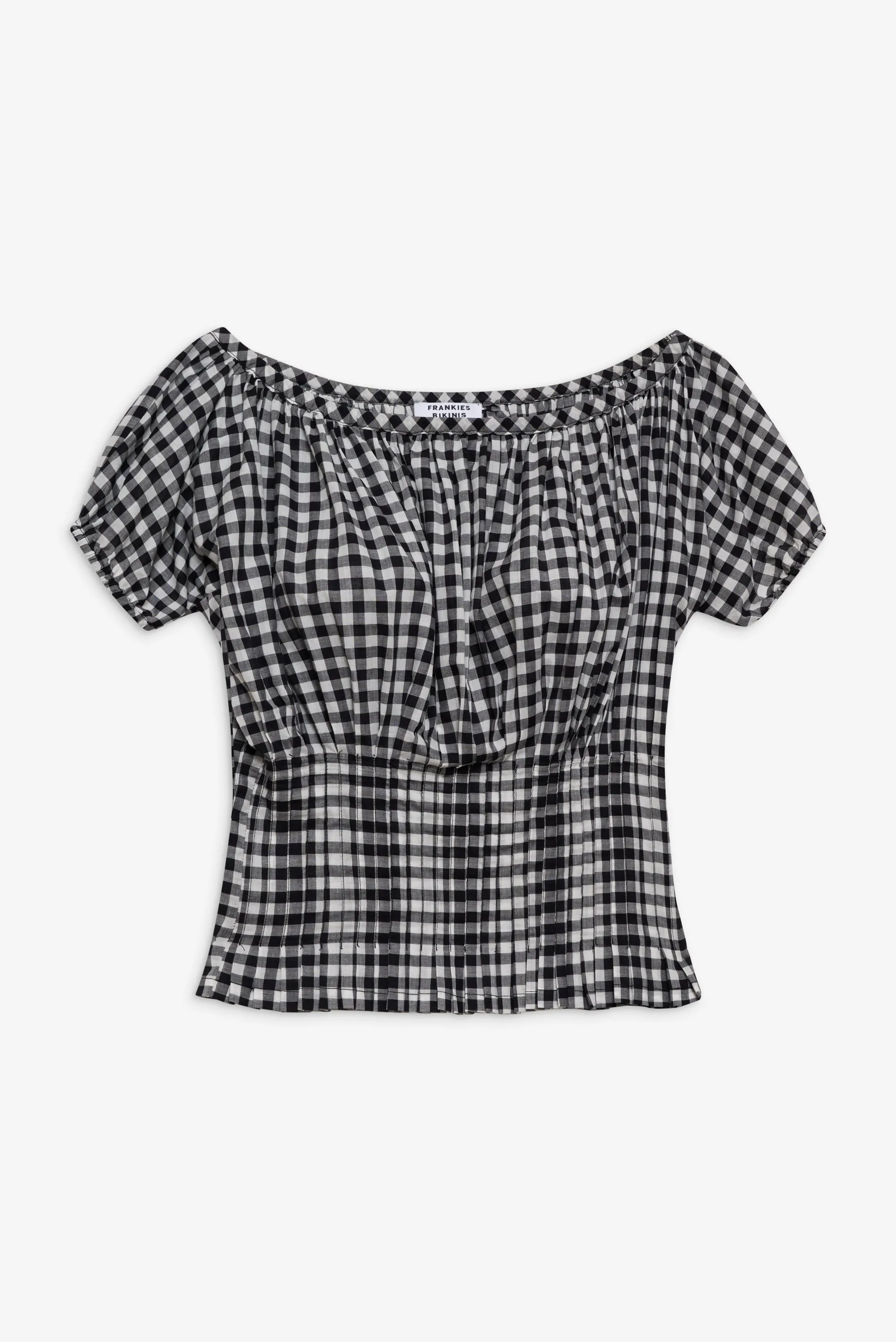 Cider Blouse - Black Gingham