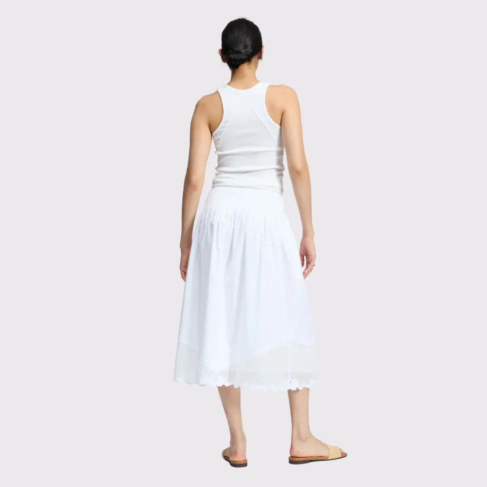 Clem Lace Skirt (White)