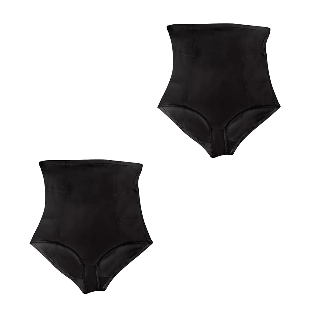 Daily Use Under Wear 2-Pack Tummy Control High-Waist Shapewear & Seamless Panties Sonryse SP607NC