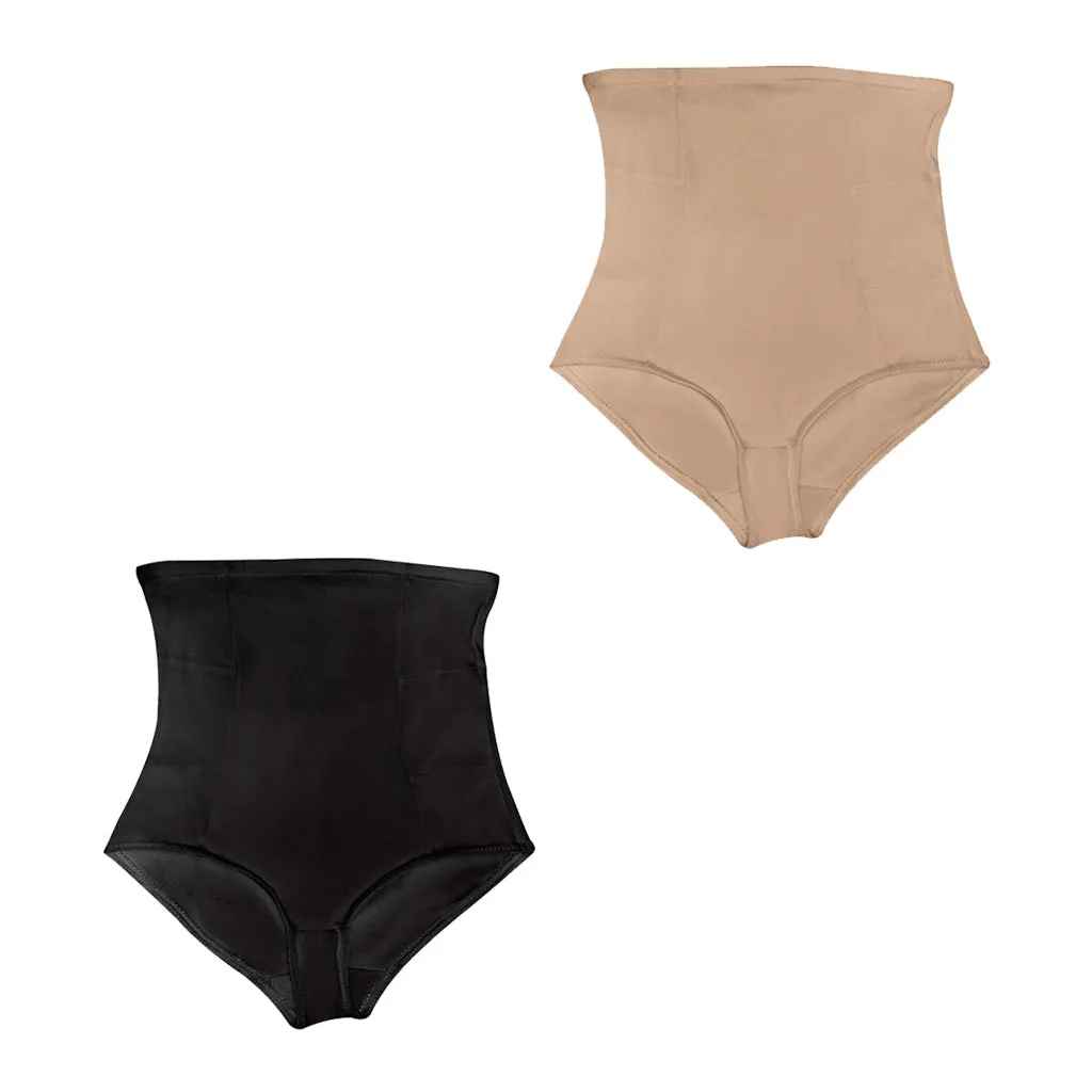 Daily Use Under Wear 2-Pack Tummy Control High-Waist Shapewear & Seamless Panties Sonryse SP607NC