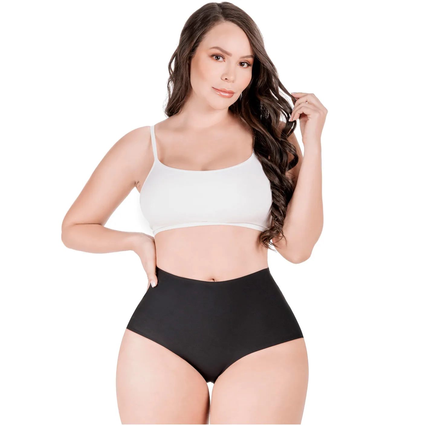 Daily Use Under Wear 2-Pack Tummy Control Mid Rise Shapewear Seamless Shaping Panties Sonryse SP620NC