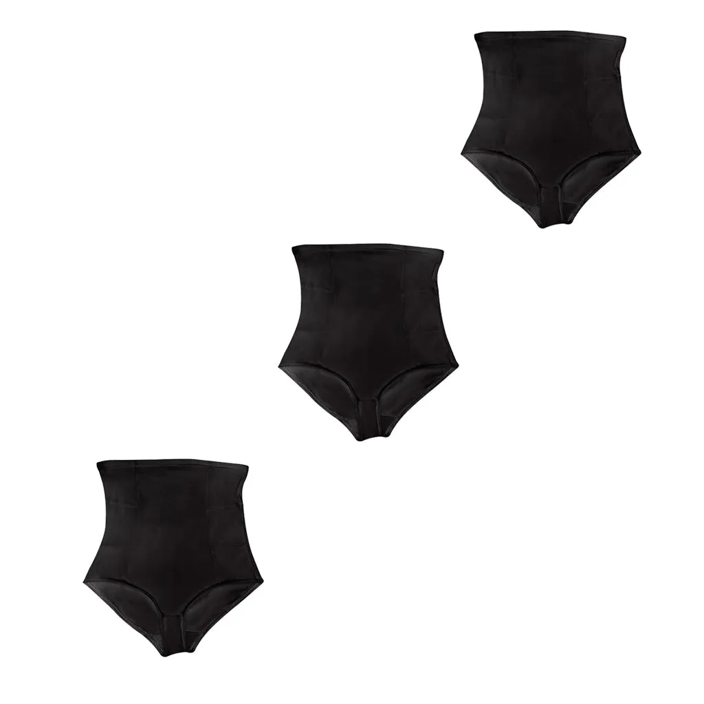 Daily Use Under Wear 3-Pack Tummy Control High-Waist Shapewear Seamless Panties Sonryse SP607NC