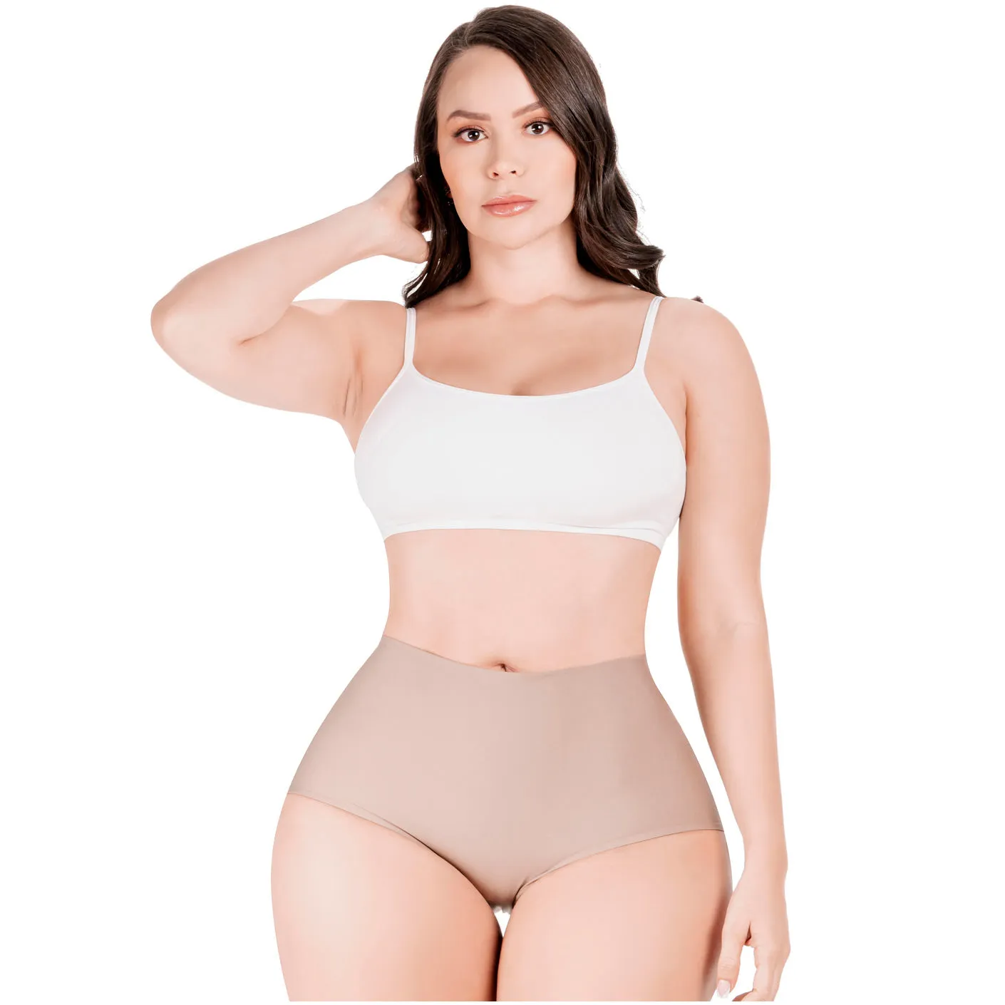 Daily Use Under Wear 3-Pack Tummy Control Mid Rise Shapewear Seamless Shaping Panties Sonryse SP620NC