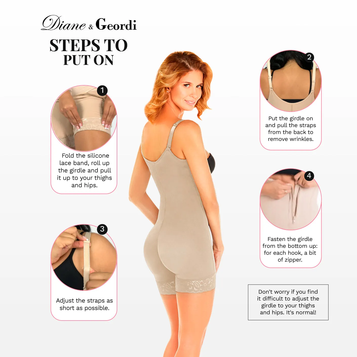 Diane & Geordi 002409 | Tummy Control Postpartum Faja for C-section | Boyshort Bodysuit