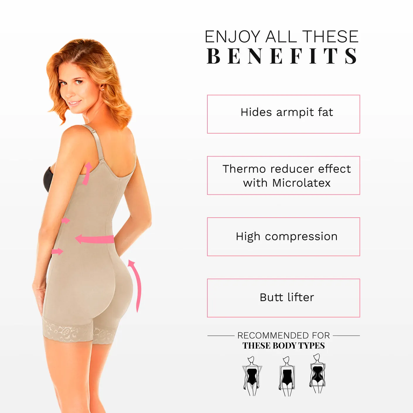 Diane & Geordi 002409 | Tummy Control Postpartum Faja for C-section | Boyshort Bodysuit