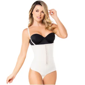 Diane and Geordi Fajas 002376 | Thong Bodysuit with Tummy Control | Strapless Body Shaper