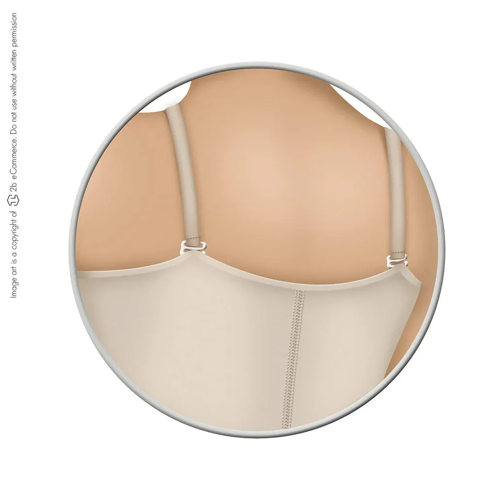 Diane and Geordi Fajas 002376 | Thong Bodysuit with Tummy Control | Strapless Body Shaper