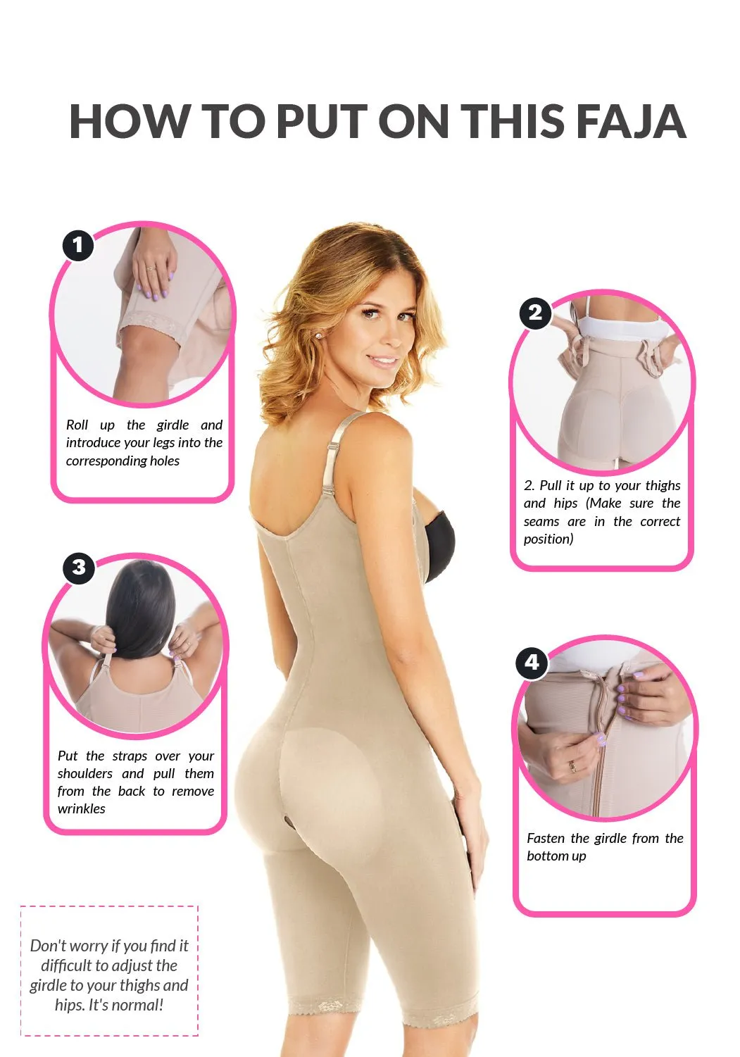 Diane and Geordi Fajas 002408 Tummy Control Shapewear for Women Everyday Use Colombian Fajas for Dresses