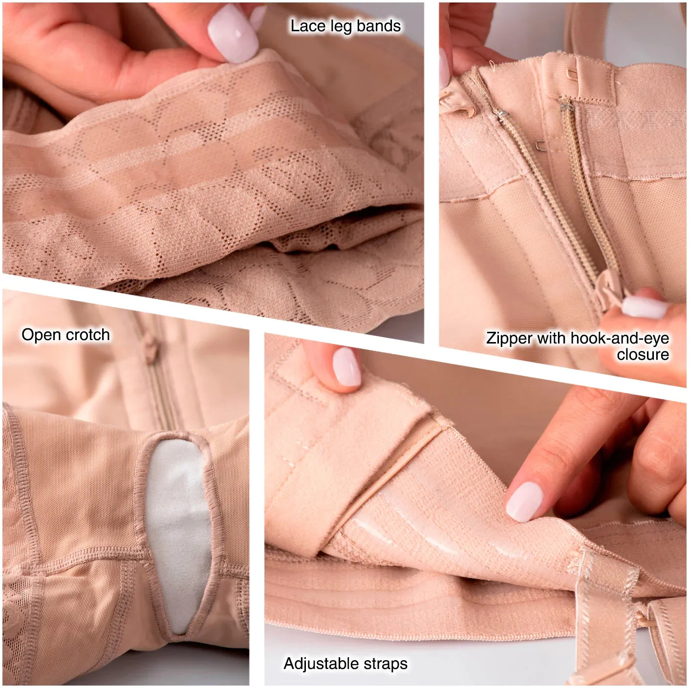 Everyday Use Shapewear for Women Mid-thigh length & Medium compression Fajas Diane and Geordi 002407