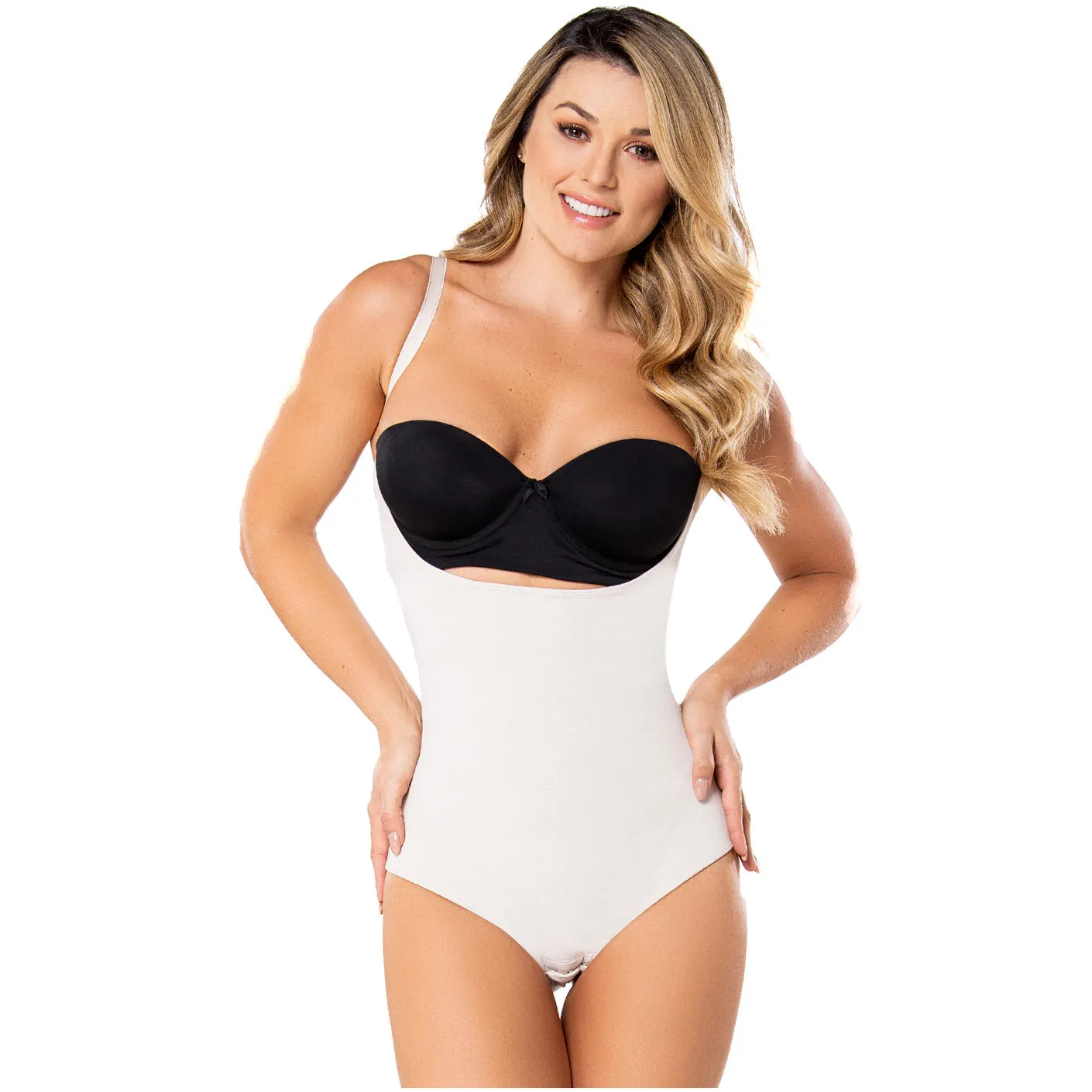 Fajas Diane & Geordi 002375 | Slimming Bodysuit Colombian Faja | Open Bust Tummy Control Girdle for Daily Use