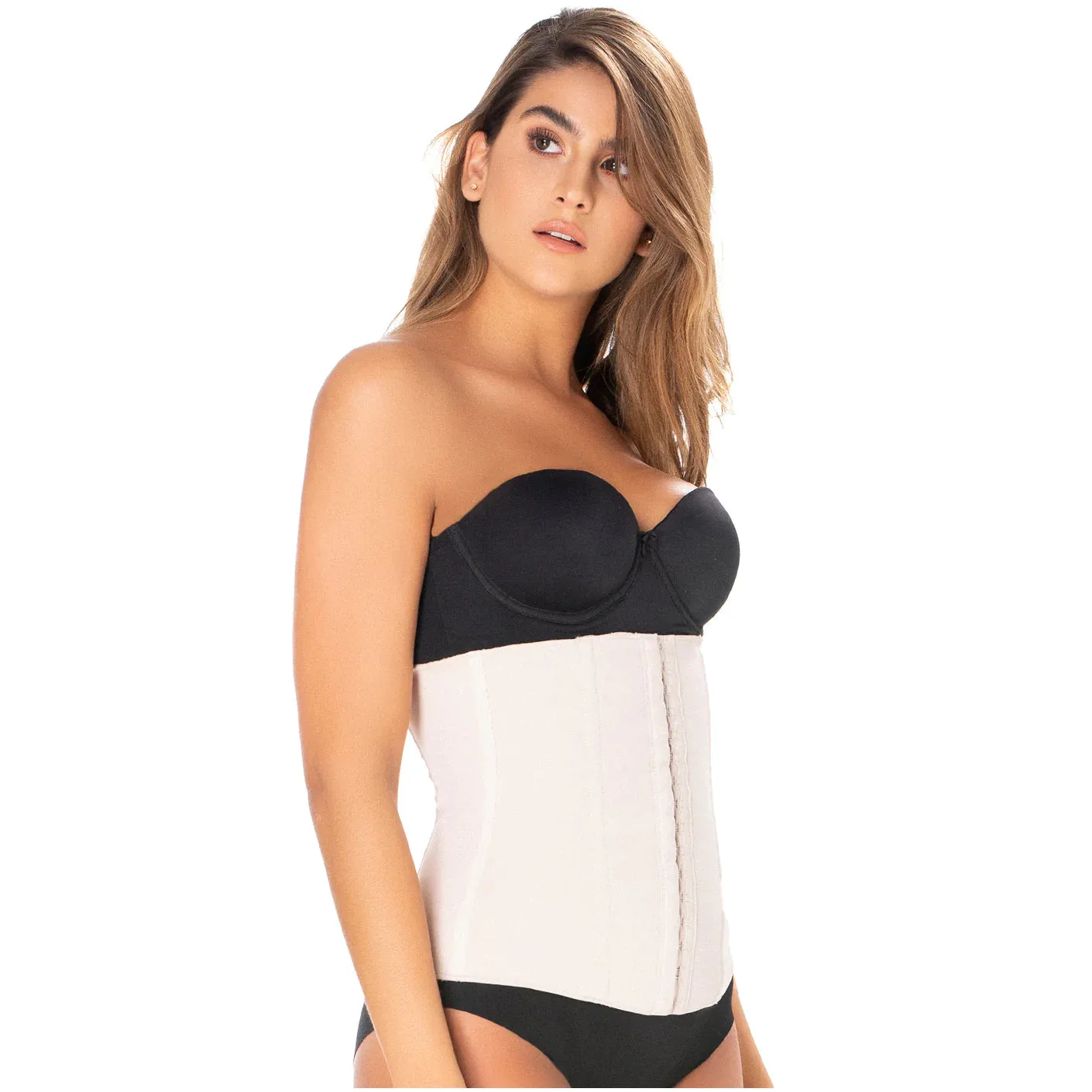 Fajas Diane & Geordi 002396 Strapless Microfiber Waist Cincher | Tummy Control Shapewear for Women Everyday Use