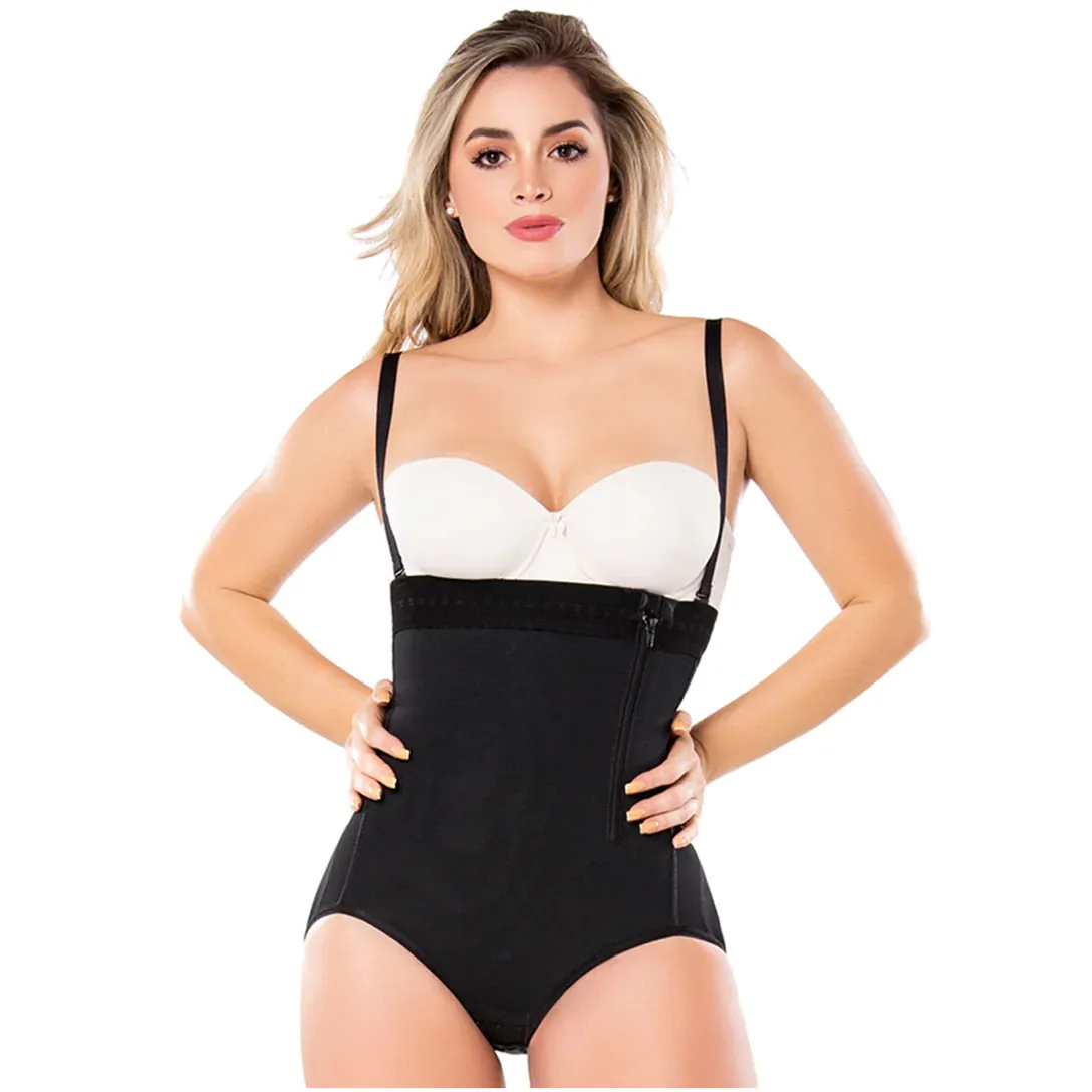 Fajas Diane & Geordi 2405F | Womens Butt Lifting Shapewear | Strapless Bodysuit Girdle for Postpartum and Daily Use