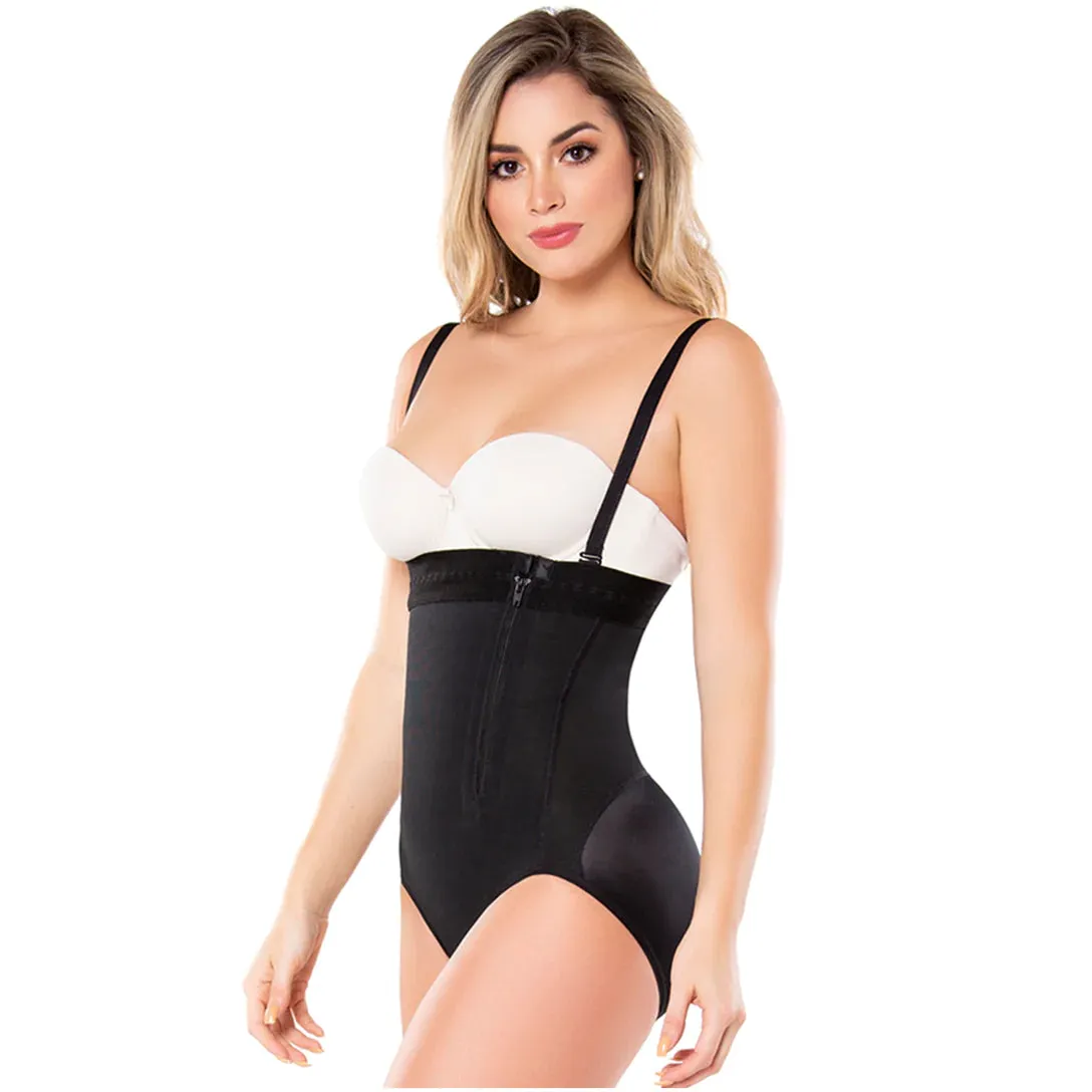 Fajas Diane & Geordi 2405F | Womens Butt Lifting Shapewear | Strapless Bodysuit Girdle for Postpartum and Daily Use