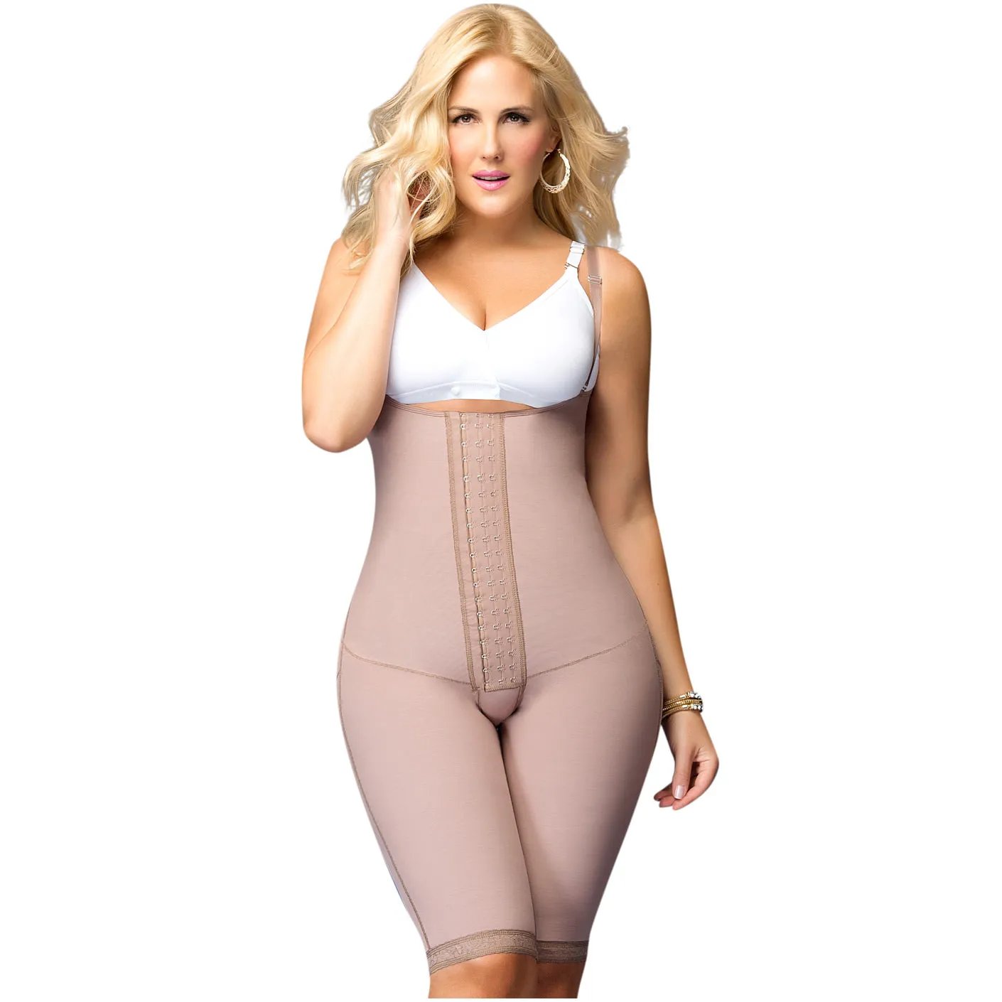 Fajas DPrada 105 | Strapless Butt Lifting Bodysuit Shapewear