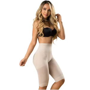 Fajas Laty Rose 21995 | Butt Lifting High Waist Shaping Shorts | Knee-Length Shapewear Push Up Pants
