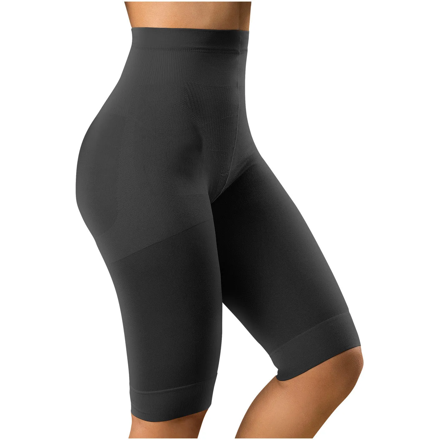 Fajas Laty Rose 21995 | Butt Lifting High Waist Shaping Shorts | Knee-Length Shapewear Push Up Pants