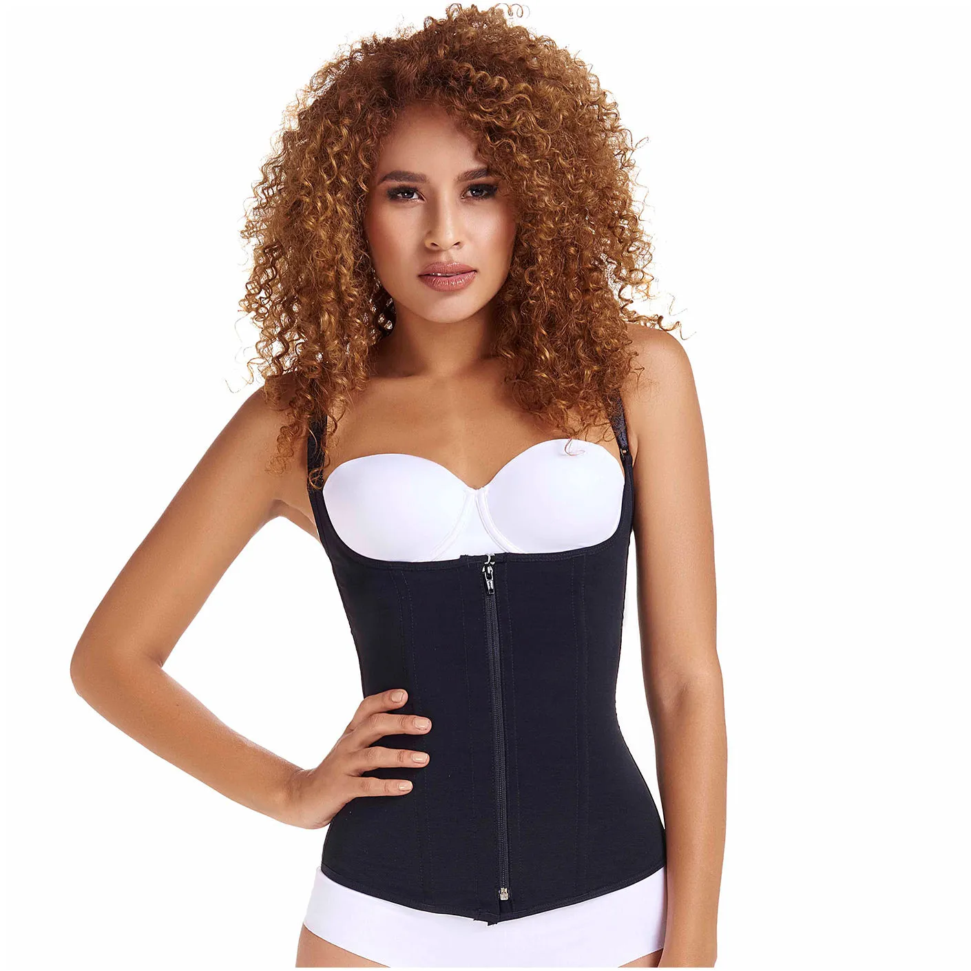 Fajas MariaE 9037 | Slimming Tummy Control Shapewear Vest for Women | Daily Use & Dresses