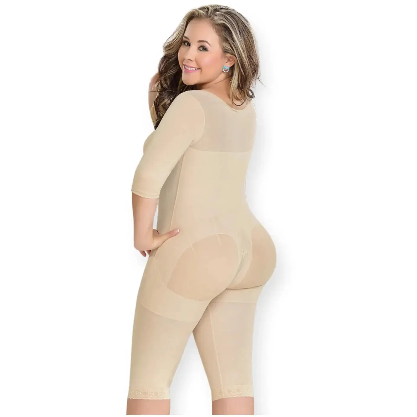Fajas MYD 0161 | Full Bodysuit Body Shaper for Women – High Compression Powernet Shapewear