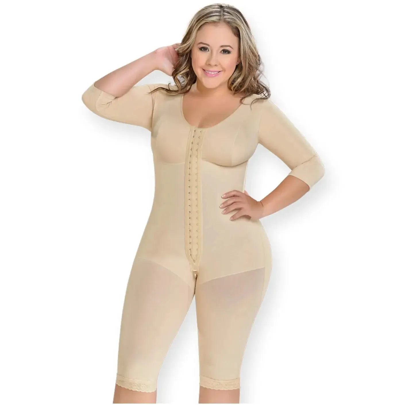 Fajas MYD 0161 | Full Bodysuit Body Shaper for Women – High Compression Powernet Shapewear
