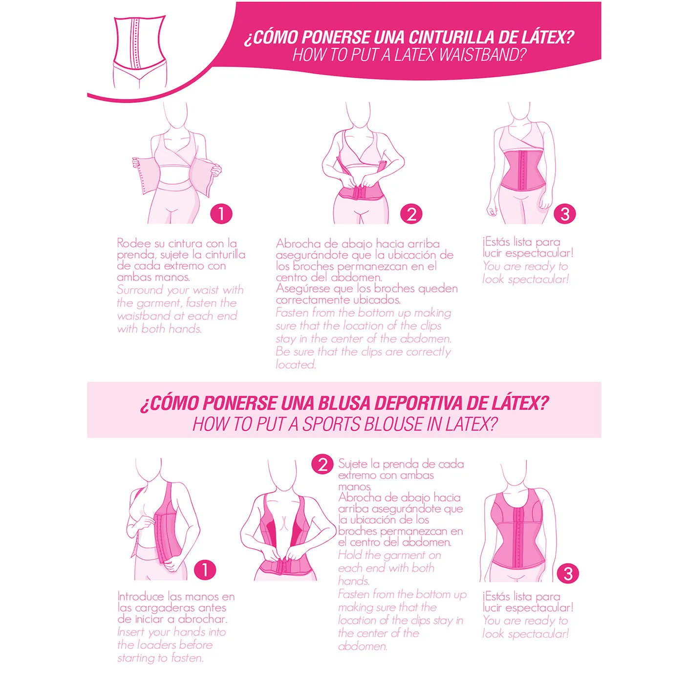 Fajas MYD F0550 Latex Tummy Control Workout Waist Cincher Colombian Shapewear for Women