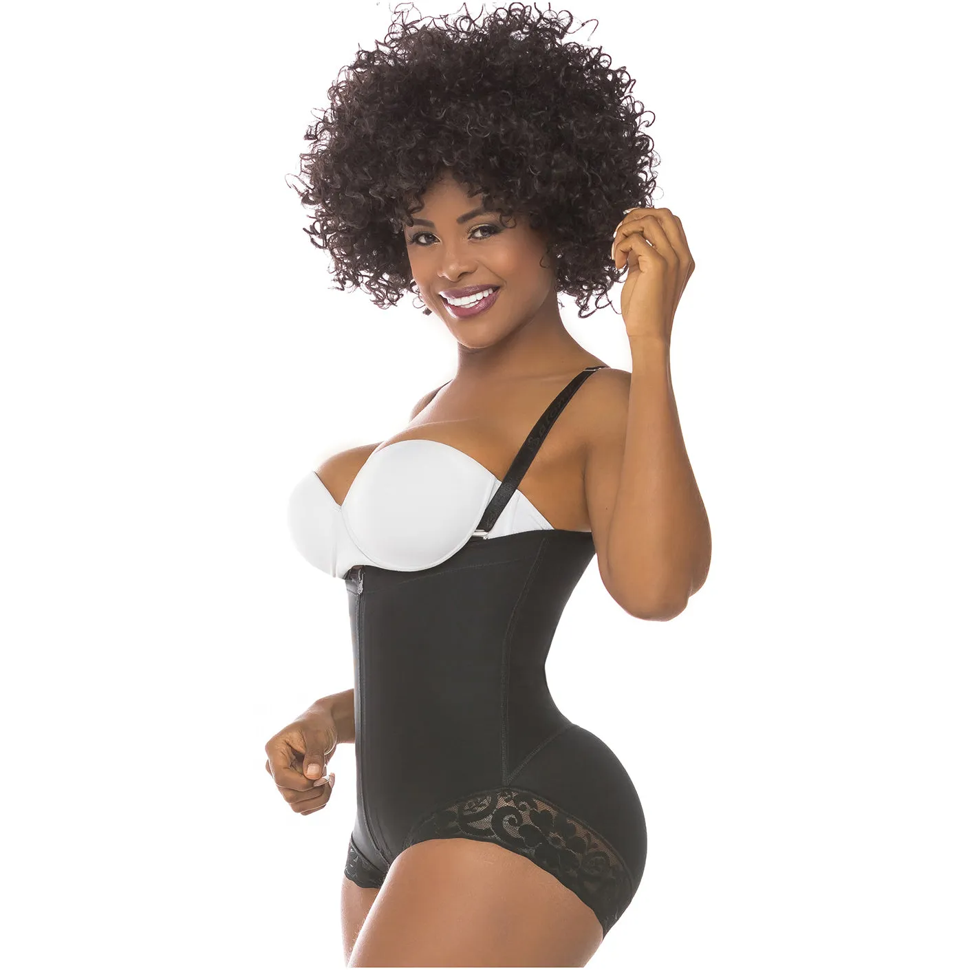 Fajas Salome 0412 | Colombian Fajas Strapless Butt Lifting Shapewear Girdle for Dresses | Daily Use Body Shaper