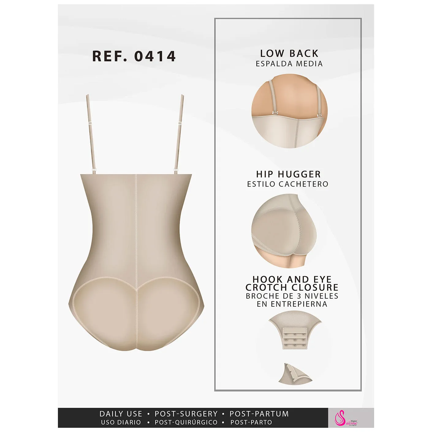 Fajas Salome 414 | Tummy Control Shapewear for Women Everyday Use Colombian Fajas for Dresses