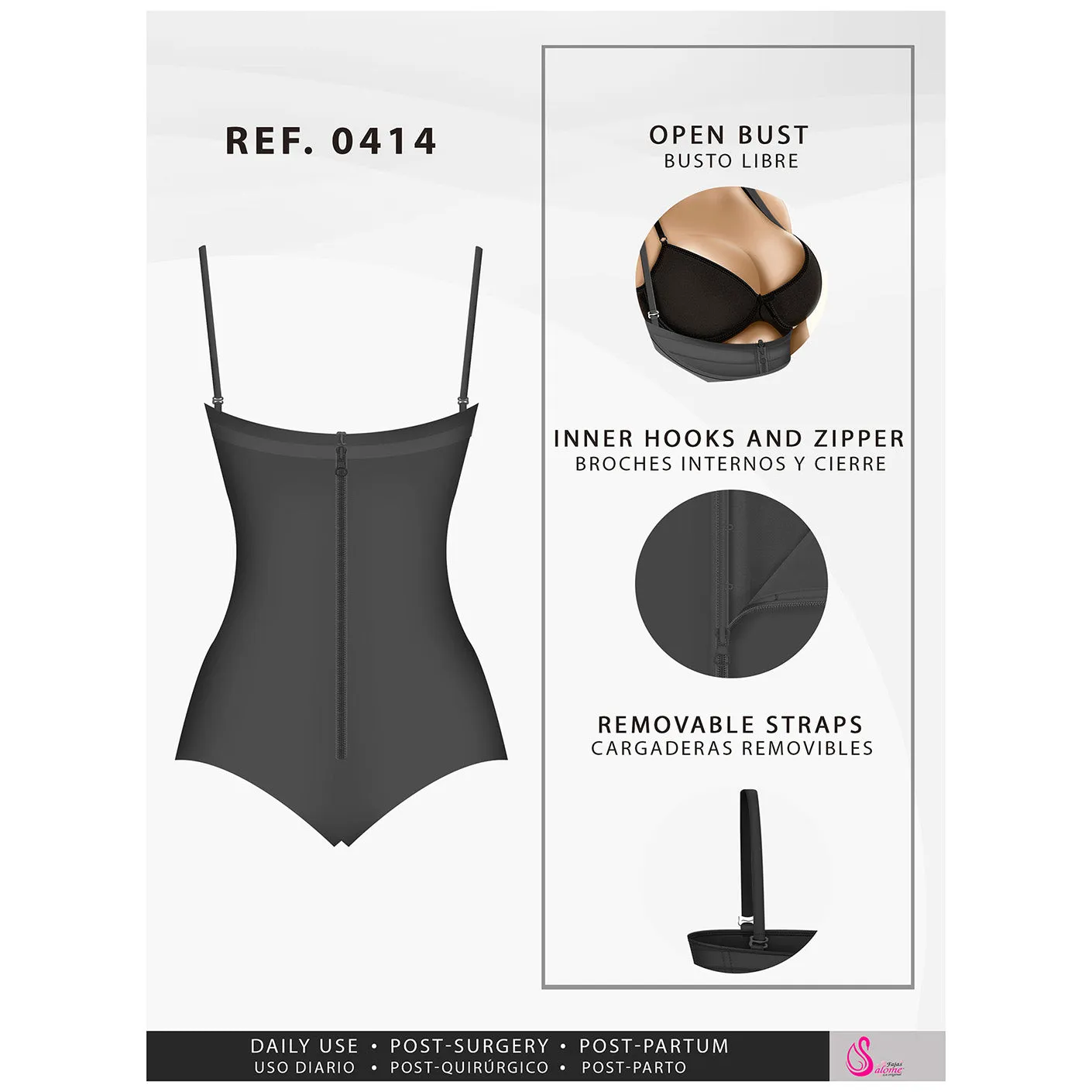 Fajas Salome 414 | Tummy Control Shapewear for Women Everyday Use Colombian Fajas for Dresses