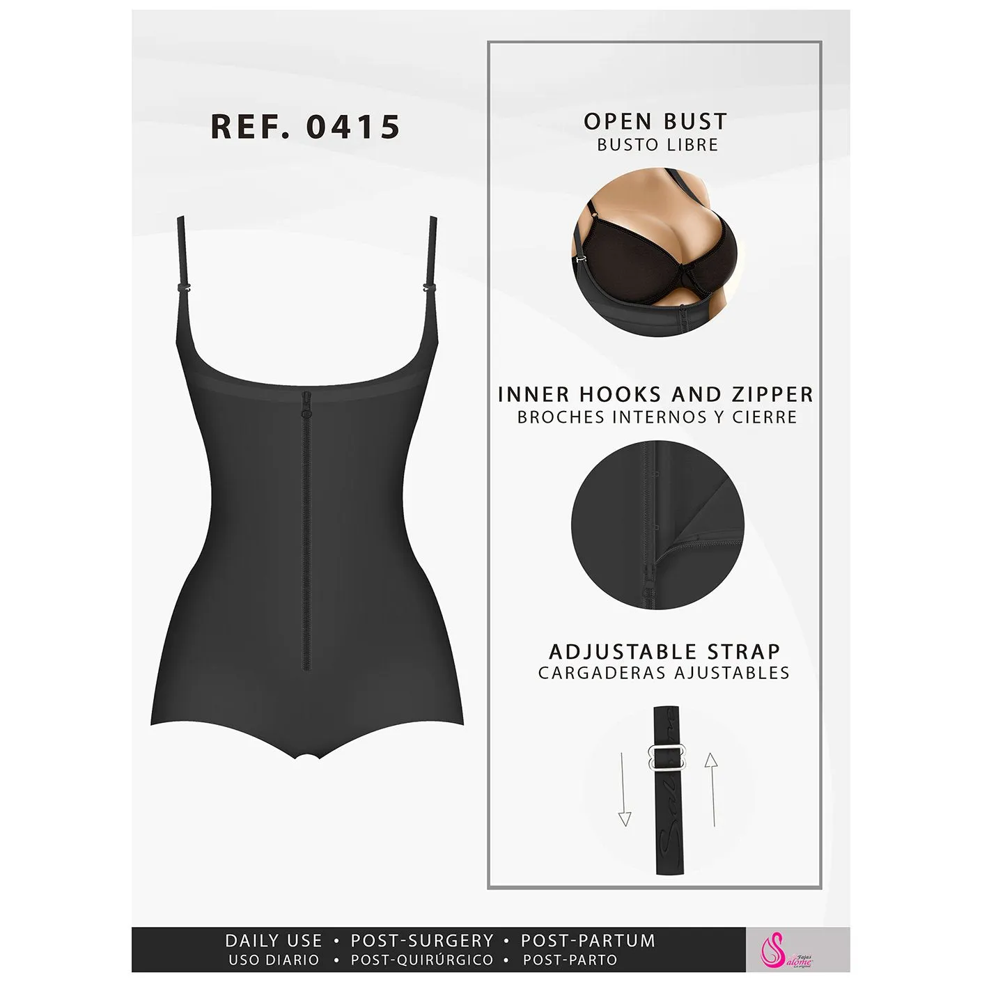Fajas Salome 415 | Tummy Control Shapewear for Women Everyday Use Colombian Fajas for Dresses