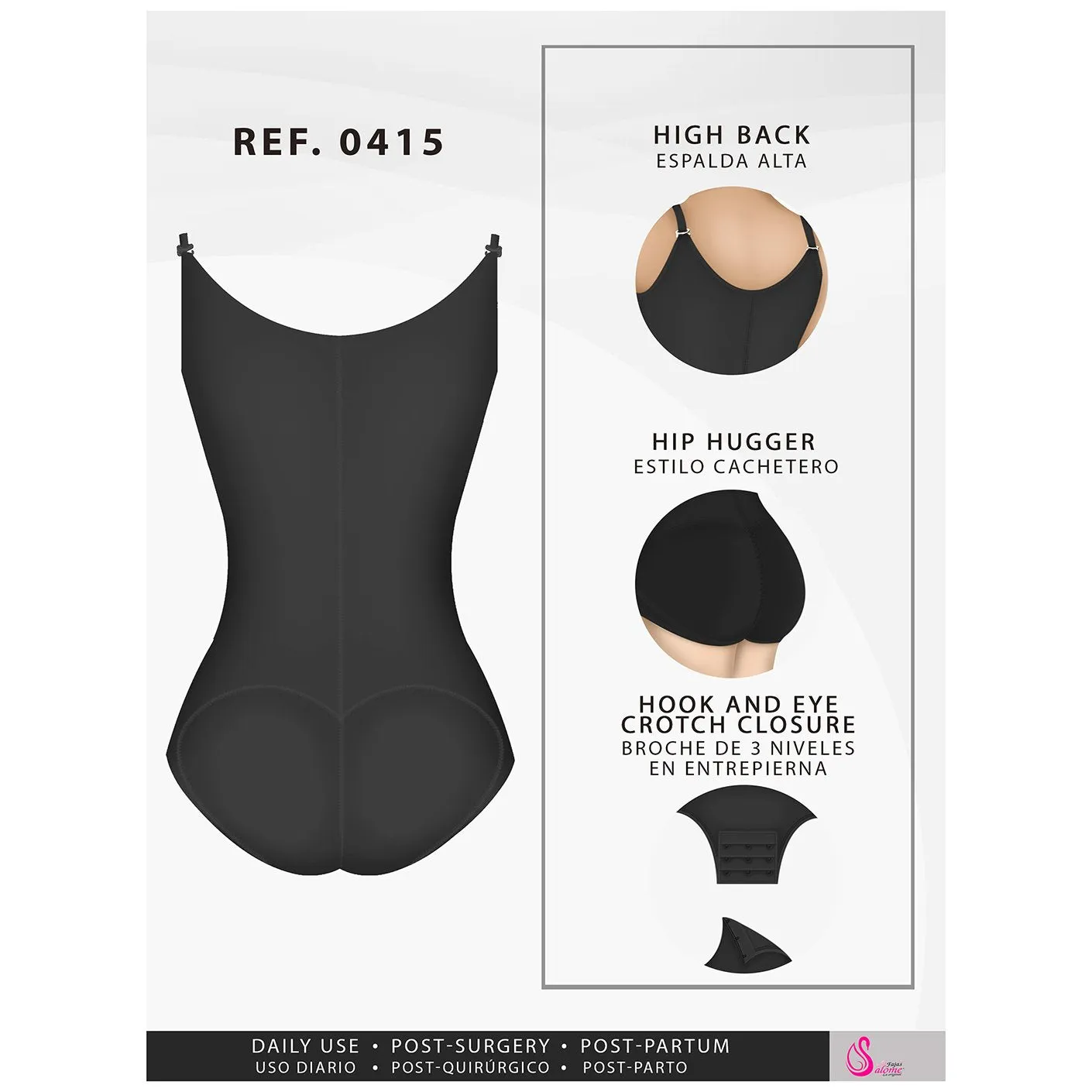 Fajas Salome 415 | Tummy Control Shapewear for Women Everyday Use Colombian Fajas for Dresses