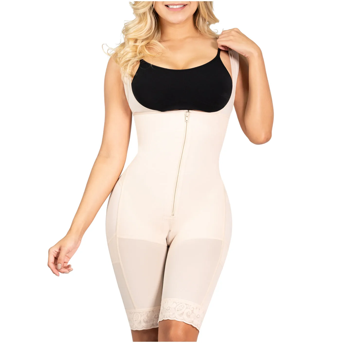 Fajas Sonryse 212ZF | Colombian Shapewear Bodysuit | Postpartum, Post Surgery and Daily Use