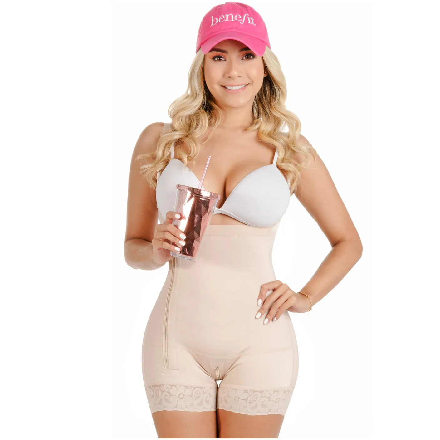 Fajas Sonryse TR046ZL | Tummy Control Colombian Shapewear with Side Zipper | Daily Use and Nightout