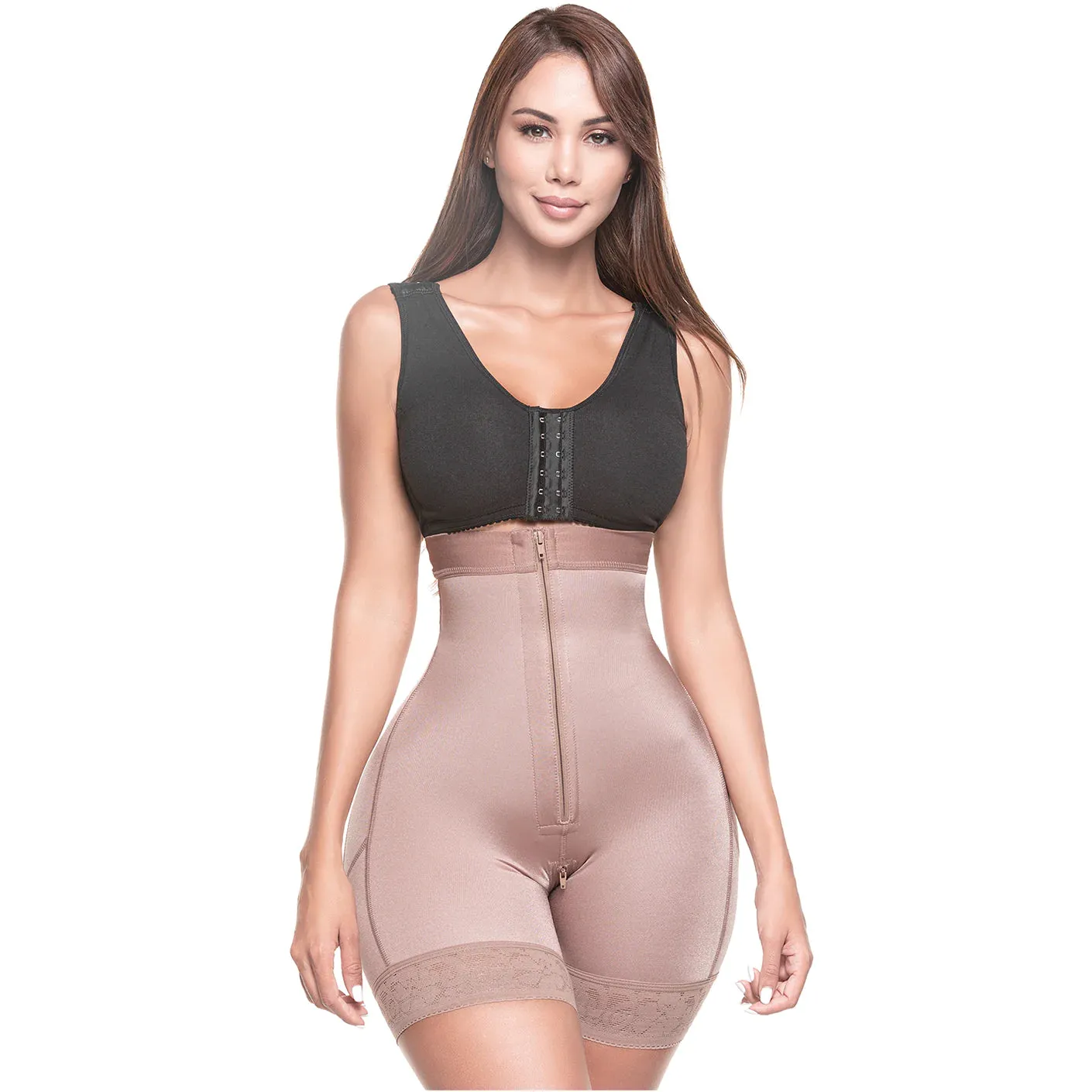 Fajas SONRYSE TR73ZF | High Rise Butt Lifting Shapewear Shorts for Women | Daily Use | Triconet