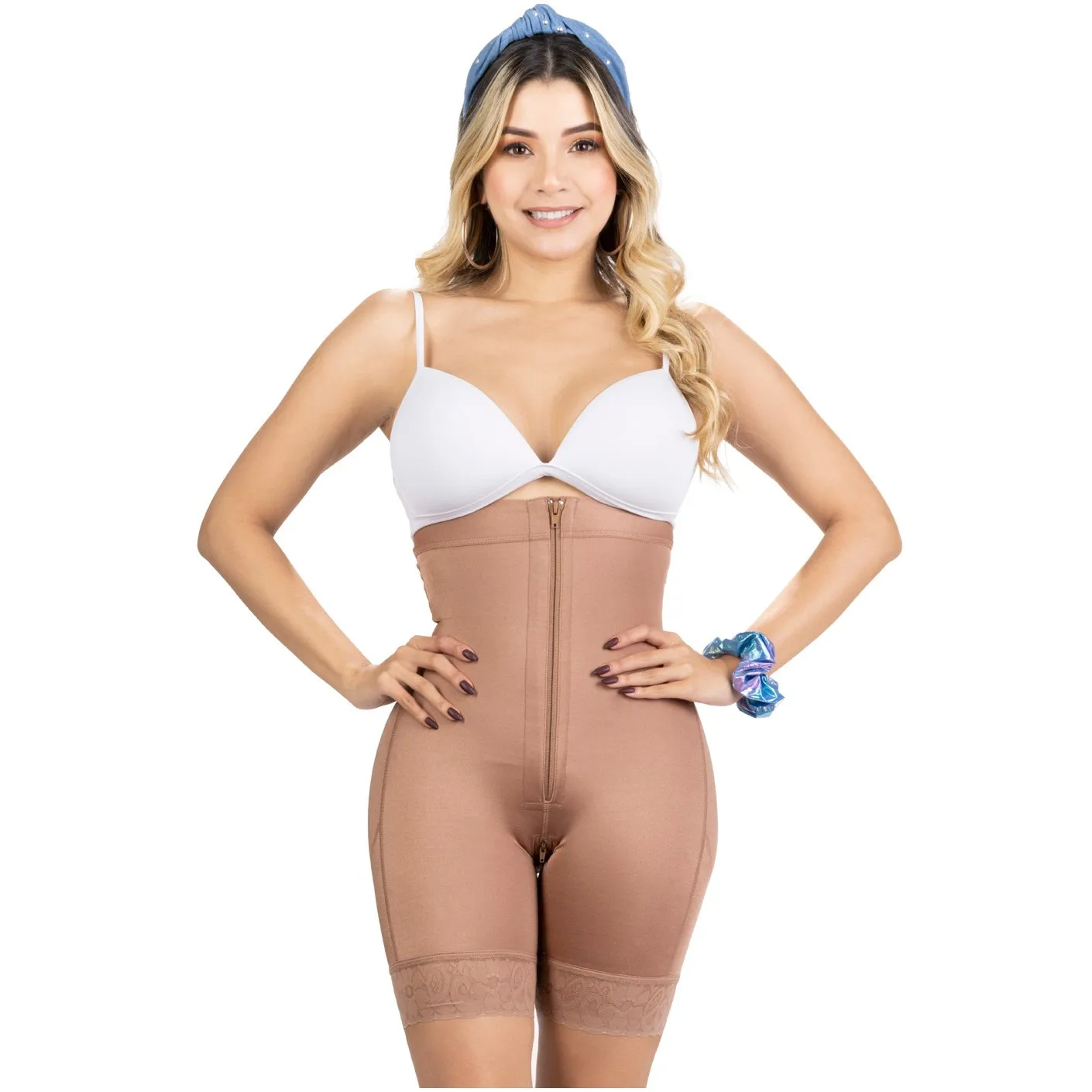 Fajas SONRYSE TR73ZF | High Rise Butt Lifting Shapewear Shorts for Women | Daily Use | Triconet